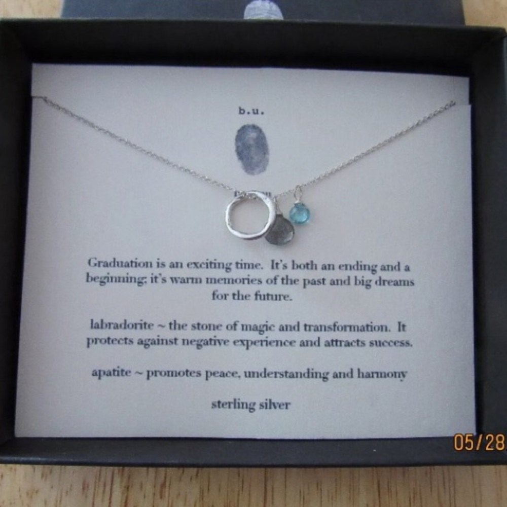 B. U. Graduation Necklace